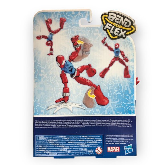 Spider-Man Marvel Bend and Flex, Flex Rider Action Figure Toy, 6-inch Flexibl